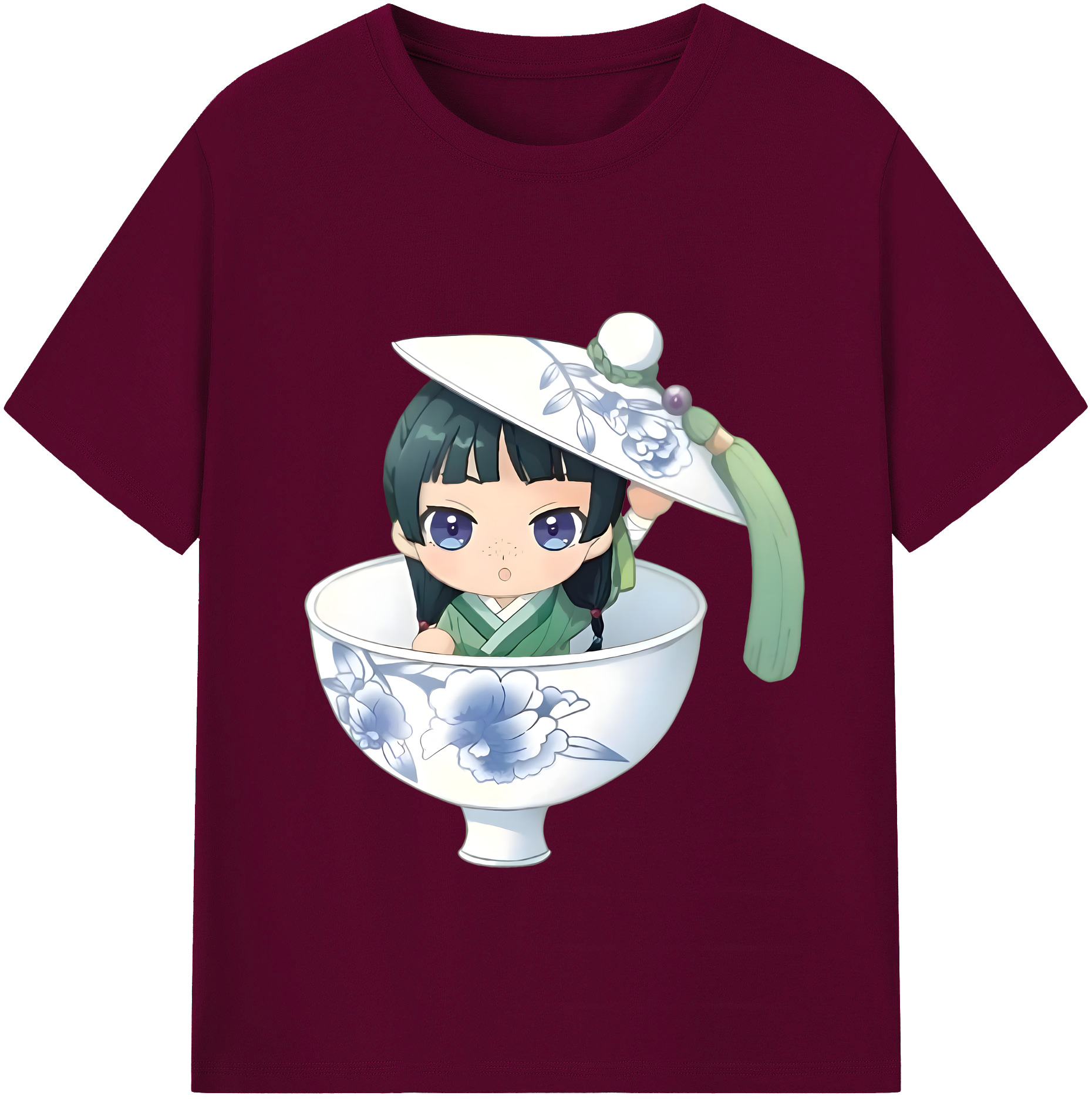 （画像用） 薬屋のひとりごと The Apothecary Diaries レディースカジュアルプリントTシャツ（綿100％）